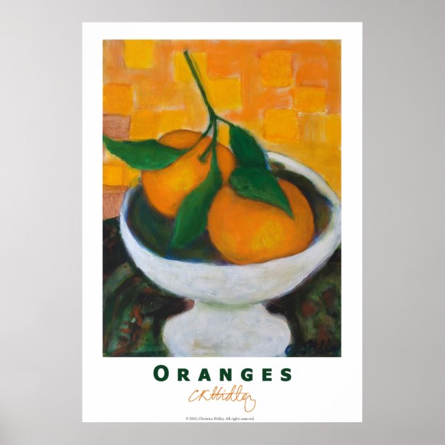 Orangen-Poster Poster (Vorne)