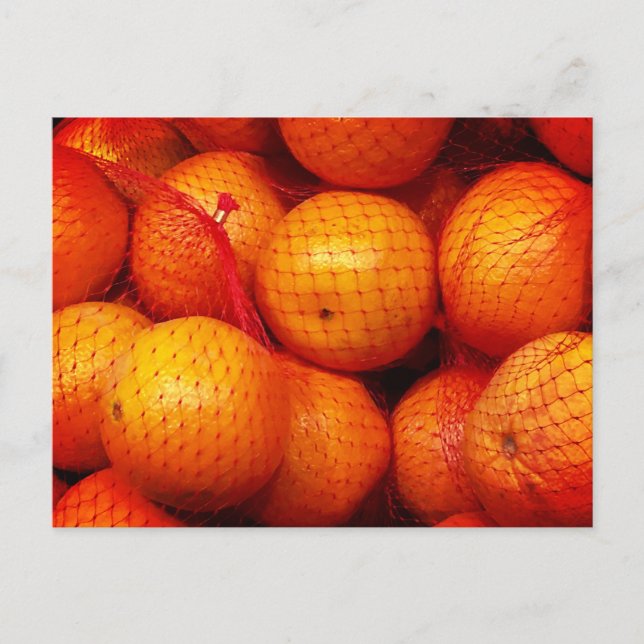 Orangen Postkarte (Vorderseite)