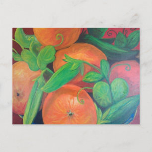 Orangen Postkarte