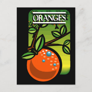 Orangen Postkarte