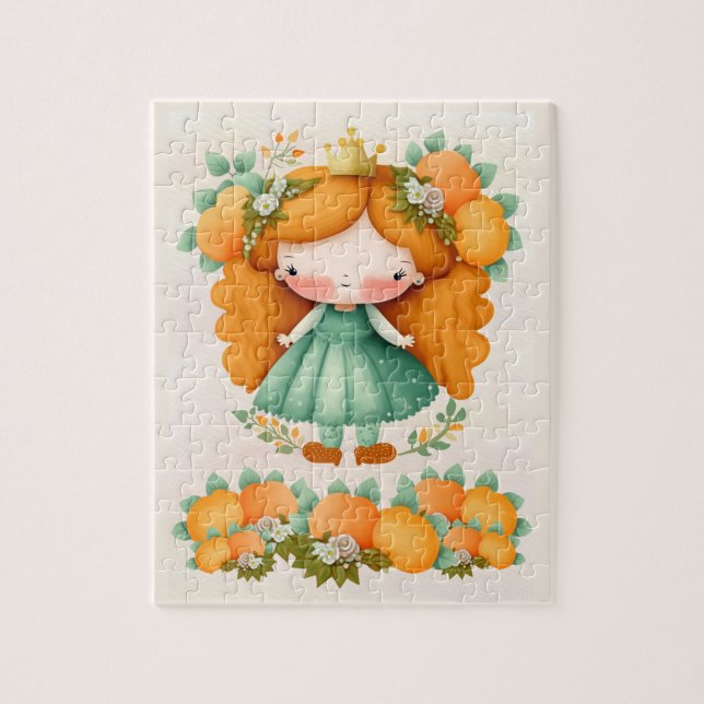 Orangen Prinzessin Puzzle (Vertikal)