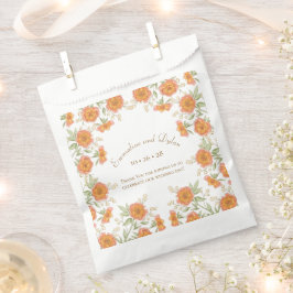Orangen-Rosen-Hochzeit Geschenktütchen