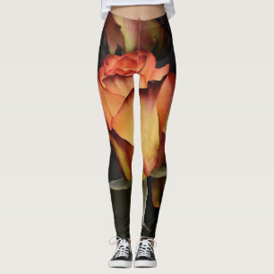 Orangen, Rot und Gelb Leggings