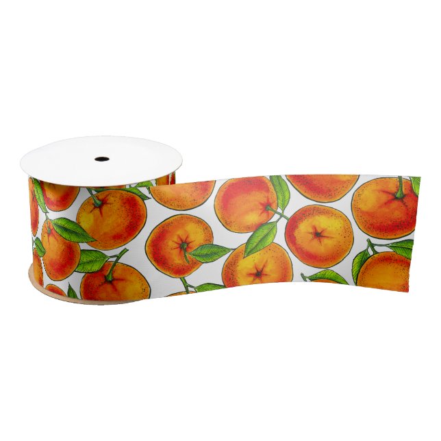 Orangen Satinband (Spule)