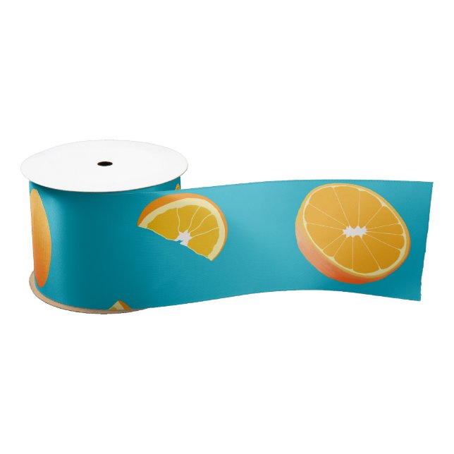 Orangen Satinband (Spule)