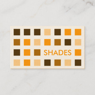 ORANGEN SCHATTEN (mod Quadrate) Visitenkarte