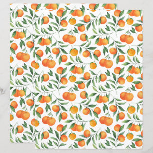 Orangen Scrapbook Papier