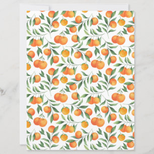 Orangen Scrapbook Papier