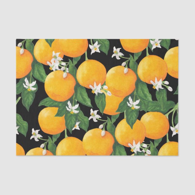 Orangen Seidenpapier (Vorderseite)