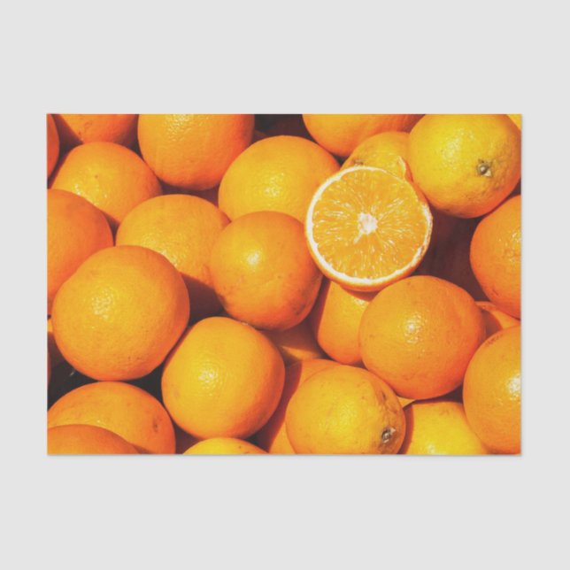 Orangen-Seidenpapier Seidenpapier (Vorderseite)