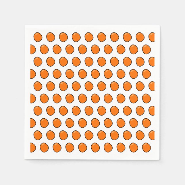 Orangen Serviette (Vorderseite)