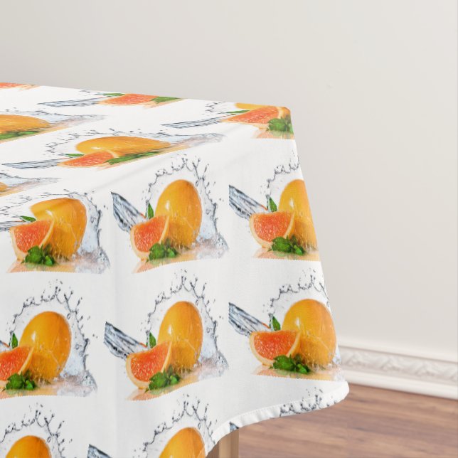 Orangen Tischdecke (Beispiel)