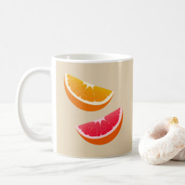 Orangen- und Grapefruit-Zitrus-Kaffeetasse als Ges Kaffeetasse