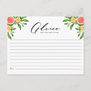 Orangen- und Grapefruitberatung für die Junge Mutt Postkarte