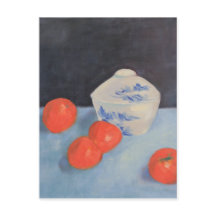 Orangen und Persimmonen