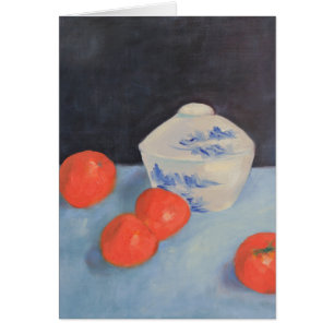 Orangen und Persimonen