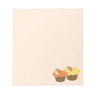 Orangen- und Zitronen-Cupcakes Notizblock