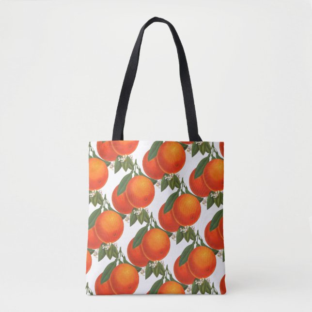Orangen Vintage-Kiste Kunstmuster (Vorderseite)
