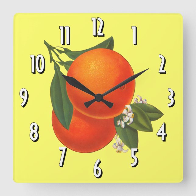 Orangen Vintage Uhr Canyoning (Vorderseite)