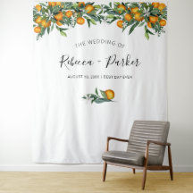 Orangen Wedding Backdrop Foto Stand