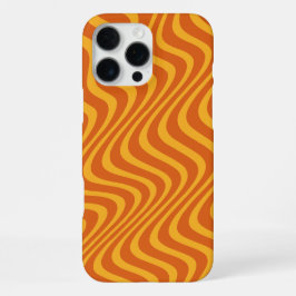 orangen Wellen iPhone 16 Pro Max Hülle