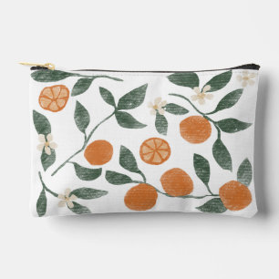 Orangen Zipper Pouch - Klein Zubehörtasche