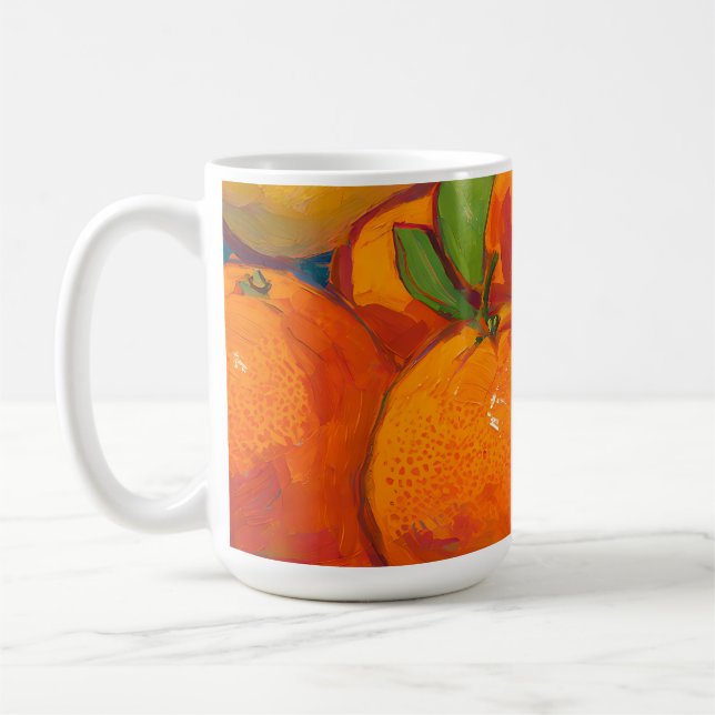 Orangen Zitronen Stilleben Kaffeetasse (Links)