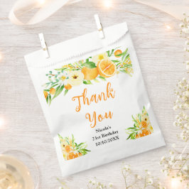 Orangen Zitrus Geburtstags Dankeschön Geschenktütchen
