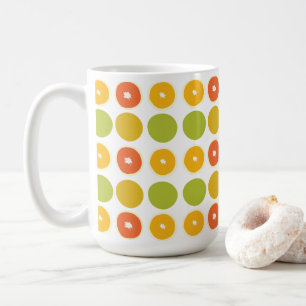 Orangen Zitrusfrüchte Lebensmittel Muster Kaffeetasse
