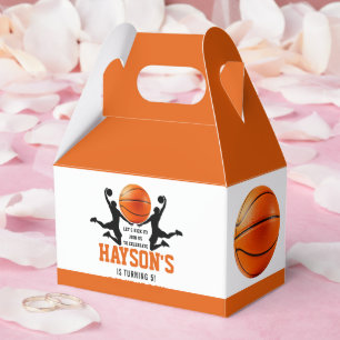Orangenbasketball Boy 5. Geburtstagsparty Geschenkschachtel