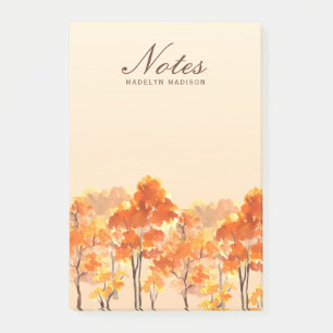 Orangenbäume im Herbst Post-it Klebezettel