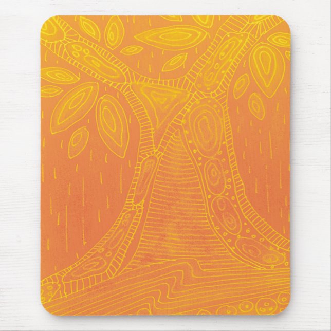 Orangenbaummuster Mousepad (Vorne)