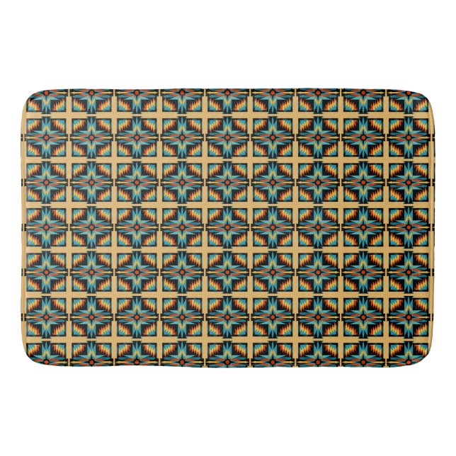 Orangenbeige aus Mosaik Badematte (Vorderseite)