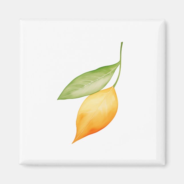 Orangenblatt Magnet (Vorne)