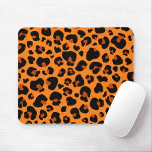 Orangenblättriges Muster Mousepad