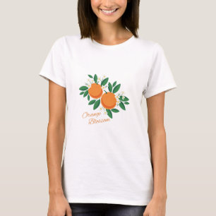 Orangenbllosse T-Shirt