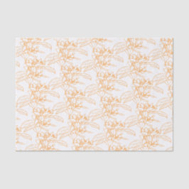 Orangenblüte zeichnend Kunst gemustert Seidenpapier