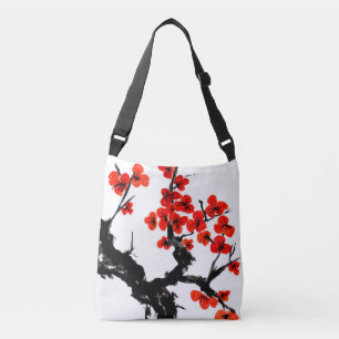 Orangenblüten-Aquarell-Umhängetasche Tragetaschen Mit Langen Trägern