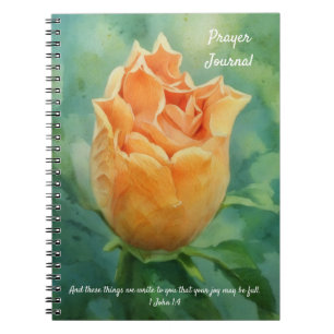 Orangenblüten Bibelvers Gebetsjournal Notizblock