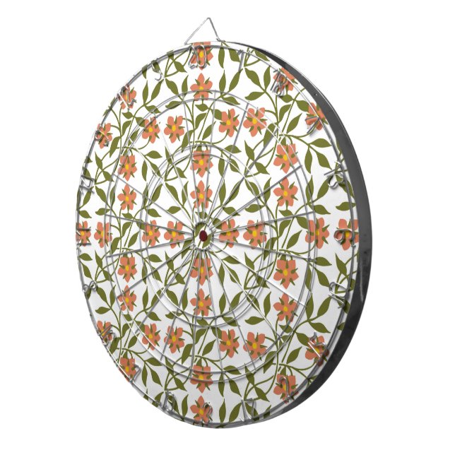 ORANGENBLÜTEN DARTSCHEIBE (Vorderseite rechts)