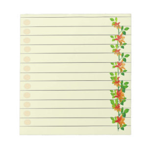 Orangenblüten Notizblock