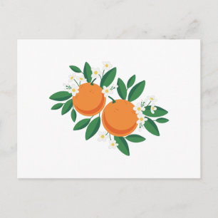 Orangenblüten Postkarte