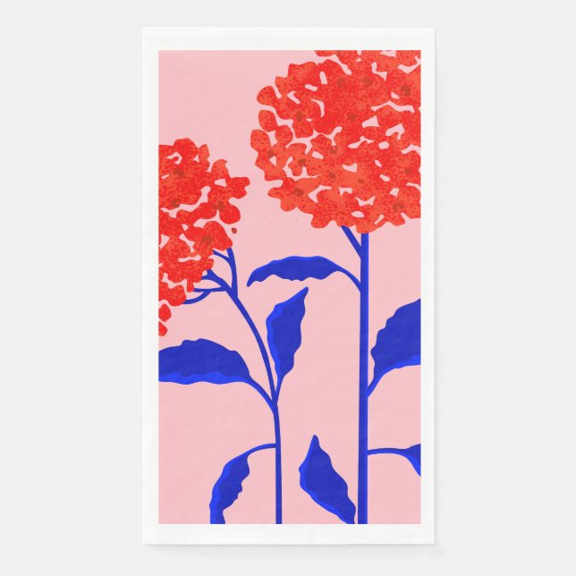 Orangenblüten Serviette (Vorderseite)