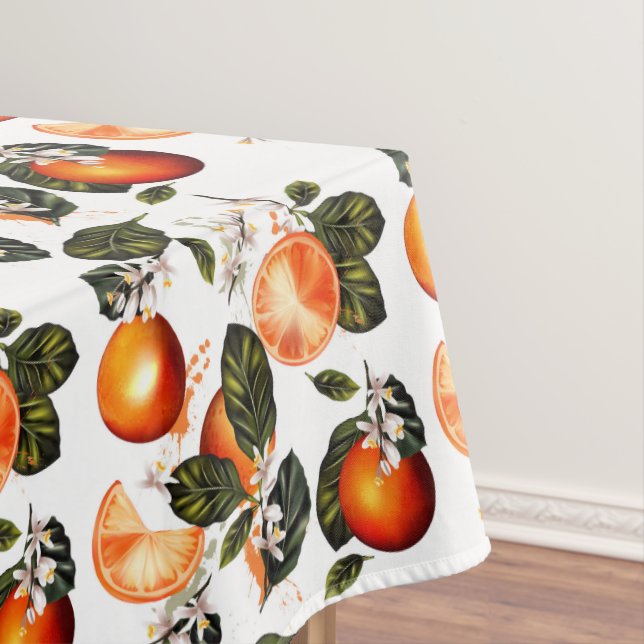 Orangenblüten Tischdecke (Beispiel)