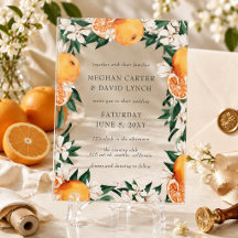 Orangenblüten-Zitrus-Botanische Hochzeit