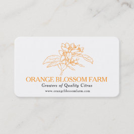 Orangenblütenzucht: Zitruszulieferer für die Pflan Visitenkarte
