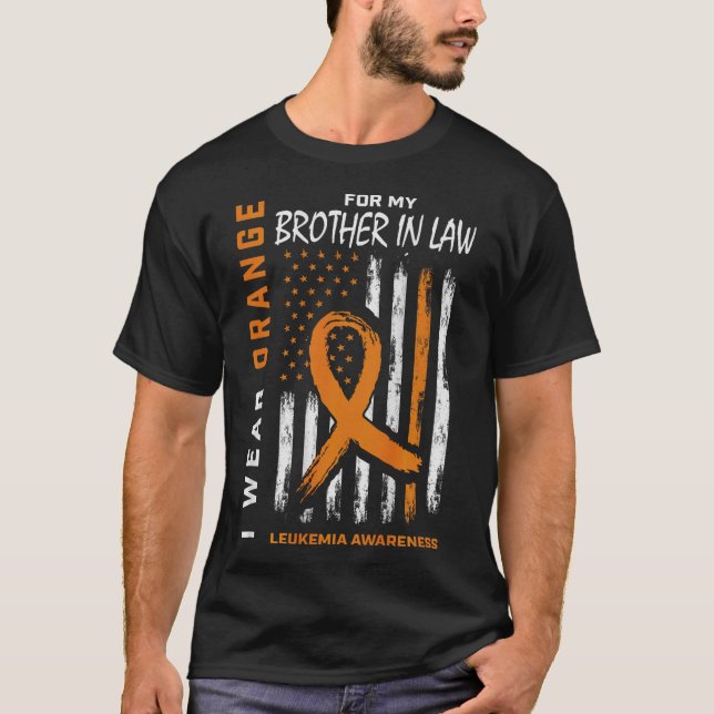 Orangenbrüder im Gesetz Leukämie Awareness Amer tr T-Shirt (Vorderseite)