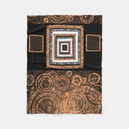 Orangendecke aus Pappelleder Fleecedecke