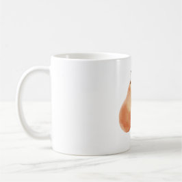 Orangene Birne Kaffeetasse