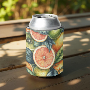 Orangene Citrus Elegante Aquarell-Brautjungfern-Pa Dosenkühler